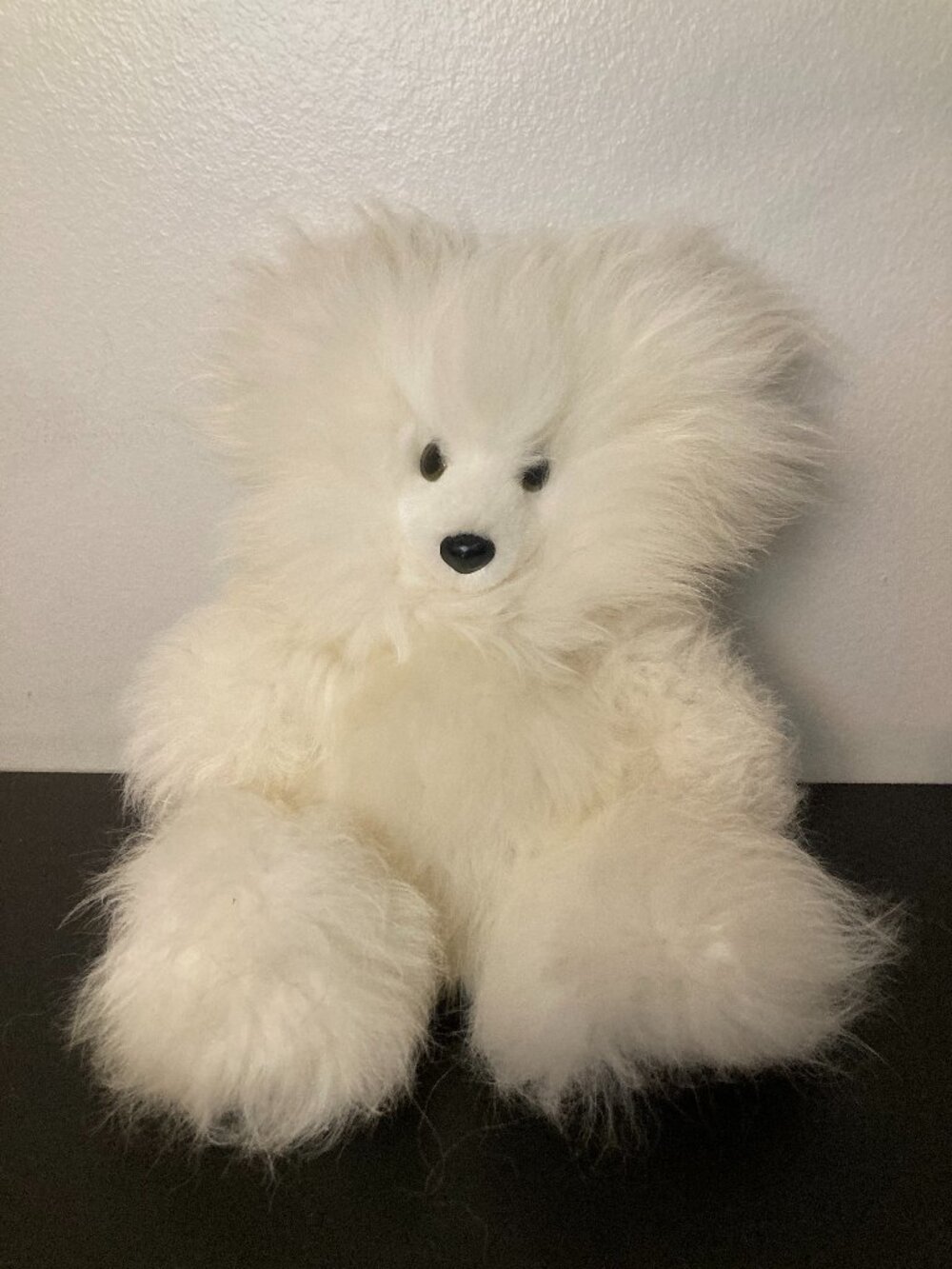 Handmade 100% Alpaca Fur 13" Teddy Bear - Made in Mexico No Dye Super Soft
